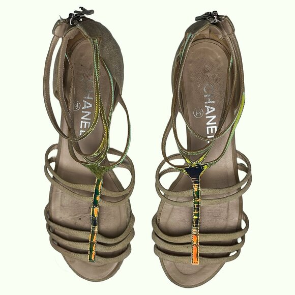 Chanel Gladiator Sandals 37.5 EU (7 US) - Picture 2 of 7